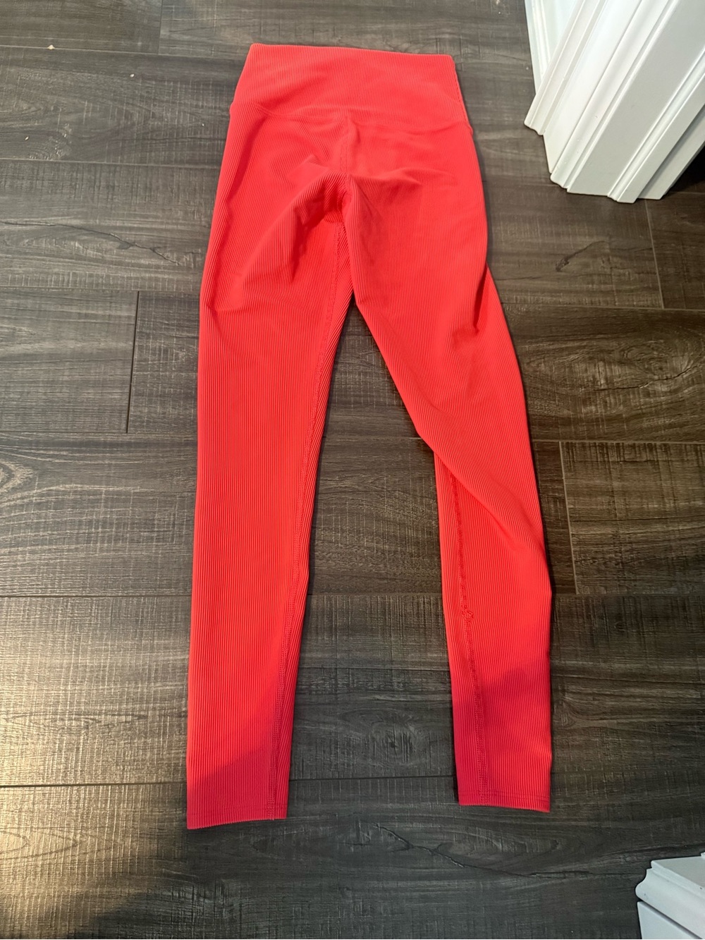 Beach Riot High-Waist Red Ribbed Leggings - Picture 4 of 4